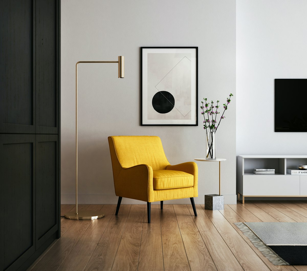 Fresh, airy living room